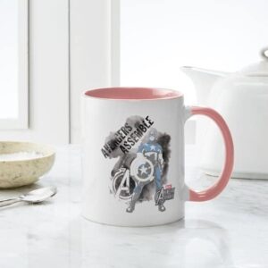 CafePress Avengers Assemble Watercolor Mug Ceramic Coffee Mug, Tea Cup 11 oz