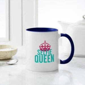CafePress Selfie Queen Mugs Ceramic Coffee Mug, Tea Cup 11 oz