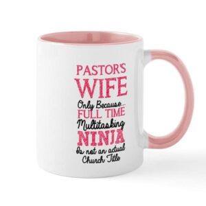 cafepress pastor’s wife for light mugs ceramic coffee mug, tea cup 11 oz