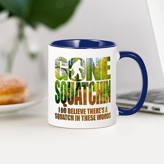 CafePress Gone Squatchin *Wooded Path Edition* Mug Ceramic Coffee Mug, Tea Cup 11 oz