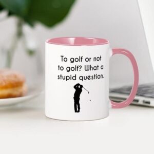 CafePress To Golf Or Not To Golf Mugs Ceramic Coffee Mug, Tea Cup 11 oz