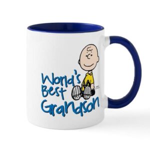 cafepress world’s best grandson mug ceramic coffee mug, tea cup 11 oz