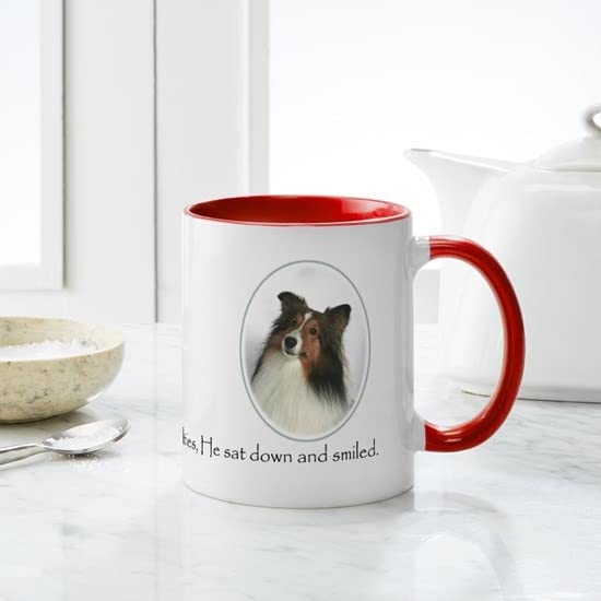 CafePress Creation Of Shelties #1 Mug Ceramic Coffee Mug, Tea Cup 11 oz