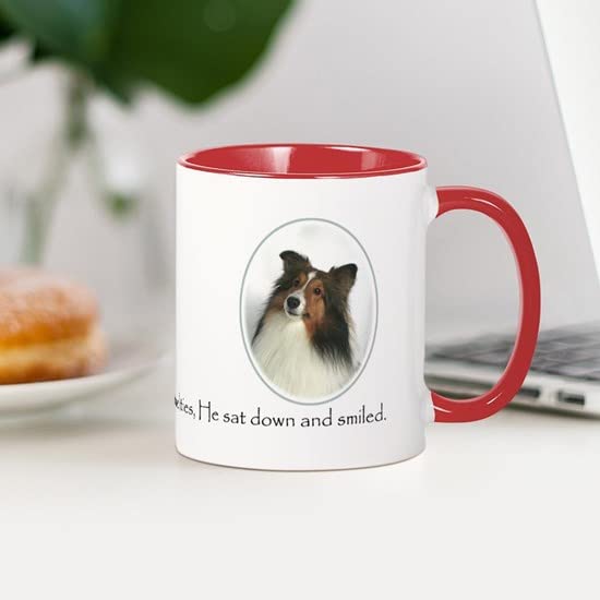 CafePress Creation Of Shelties #1 Mug Ceramic Coffee Mug, Tea Cup 11 oz