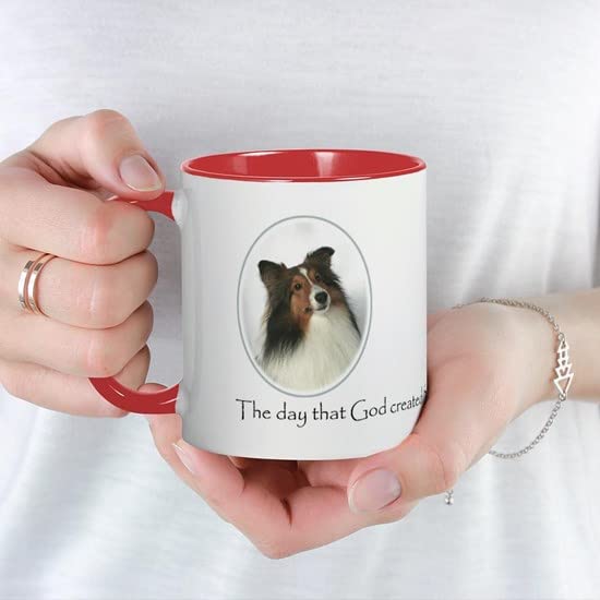 CafePress Creation Of Shelties #1 Mug Ceramic Coffee Mug, Tea Cup 11 oz