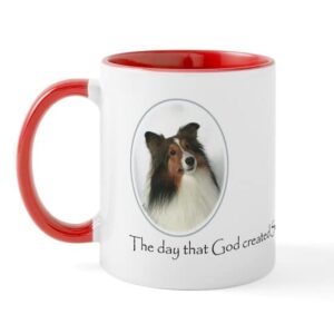 CafePress Creation Of Shelties #1 Mug Ceramic Coffee Mug, Tea Cup 11 oz