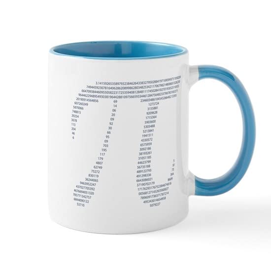 CafePress Pi Symbol W/Numbers Mug Ceramic Coffee Mug, Tea Cup 11 oz