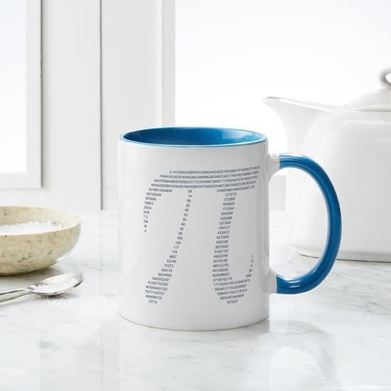 CafePress Pi Symbol W/Numbers Mug Ceramic Coffee Mug, Tea Cup 11 oz