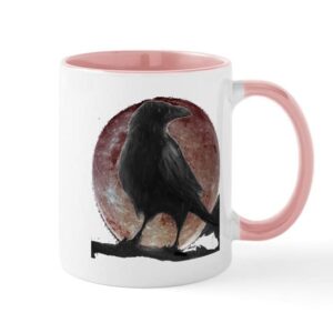 cafepress ravens stuff/ raven moon mug ceramic coffee mug, tea cup 11 oz
