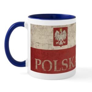 cafepress vintage polska mug ceramic coffee mug, tea cup 11 oz