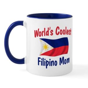 cafepress coolest filipino mom mug ceramic coffee mug, tea cup 11 oz