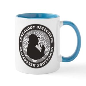 cafepress genealogy detectives mug ceramic coffee mug, tea cup 11 oz