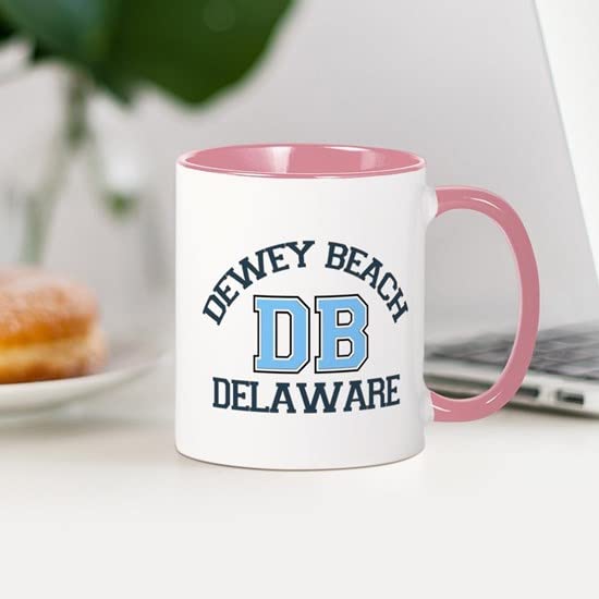 CafePress Dewey Beach DE Varsity Design Mug Ceramic Coffee Mug, Tea Cup 11 oz