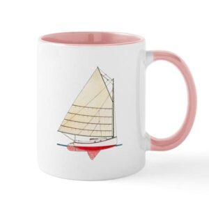 cafepress cape cod catboat mug ceramic coffee mug, tea cup 11 oz
