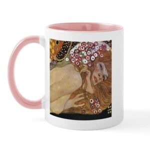 cafepress gustav klimt water serpents 2 (detail) mug ceramic coffee mug, tea cup 11 oz