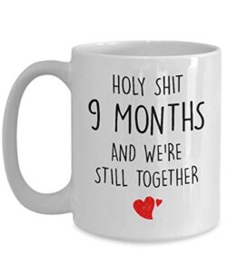 9 month anniversary mugs funny quote mug gag mug funny valentine’s day mug for husband wife boyfriend girlfriend men women