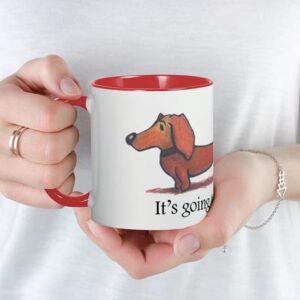 CafePress Long Day Dachshund Mugs Ceramic Coffee Mug, Tea Cup 11 oz