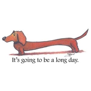 CafePress Long Day Dachshund Mugs Ceramic Coffee Mug, Tea Cup 11 oz