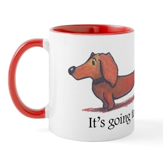 CafePress Long Day Dachshund Mugs Ceramic Coffee Mug, Tea Cup 11 oz