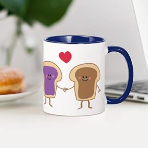 CafePress Peanut Butter Loves Jelly Mug Ceramic Coffee Mug, Tea Cup 11 oz