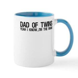 cafepress dad of twins mug ceramic coffee mug, tea cup 11 oz