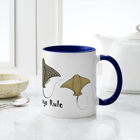 CafePress Stingrays Rule Mug Ceramic Coffee Mug, Tea Cup 11 oz