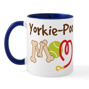 cafepress yorkie poo dog mom mug ceramic coffee mug, tea cup 11 oz