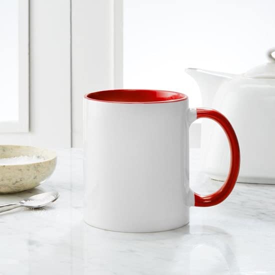 CafePress Dark Blue I Love You Mug Ceramic Coffee Mug, Tea Cup 11 oz