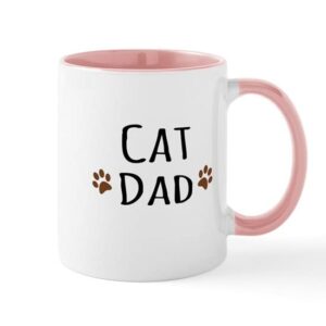 cafepress cat dad mugs ceramic coffee mug, tea cup 11 oz