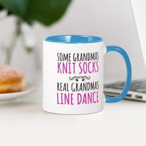 CafePress Real Grandmas Line Dance Mugs Ceramic Coffee Mug, Tea Cup 11 oz