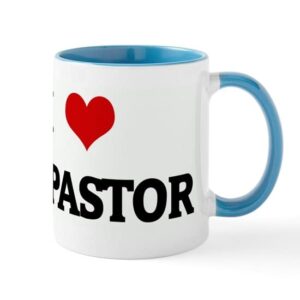 cafepress i love my pastor mug ceramic coffee mug, tea cup 11 oz