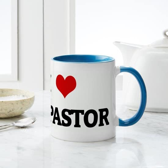 CafePress I Love MY PASTOR Mug Ceramic Coffee Mug, Tea Cup 11 oz