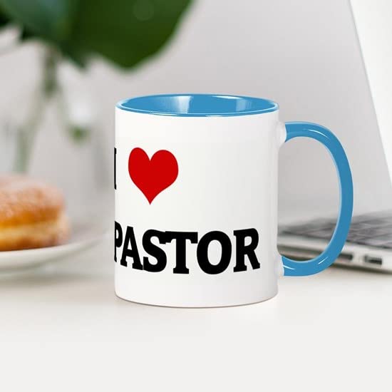 CafePress I Love MY PASTOR Mug Ceramic Coffee Mug, Tea Cup 11 oz