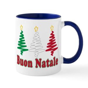 cafepress buon natale mug ceramic coffee mug, tea cup 11 oz