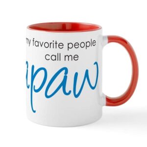 cafepress favorite people call me papaw mug ceramic coffee mug, tea cup 11 oz
