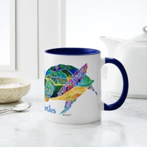 CafePress I Love Sea Turtles 2 Mug Ceramic Coffee Mug, Tea Cup 11 oz