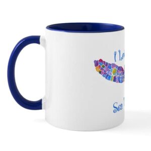 CafePress I Love Sea Turtles 2 Mug Ceramic Coffee Mug, Tea Cup 11 oz
