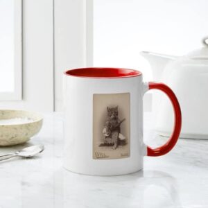 CafePress Cat Playing A Banjo Mug Ceramic Coffee Mug, Tea Cup 11 oz