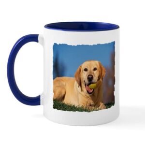 cafepress yellow lab mug ceramic coffee mug, tea cup 11 oz