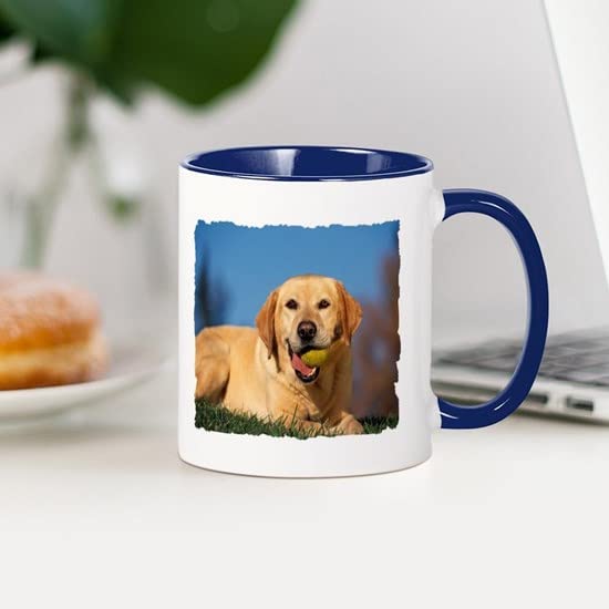 CafePress YELLOW LAB Mug Ceramic Coffee Mug, Tea Cup 11 oz
