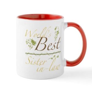 cafepress vintage best sister in law mug ceramic coffee mug, tea cup 11 oz