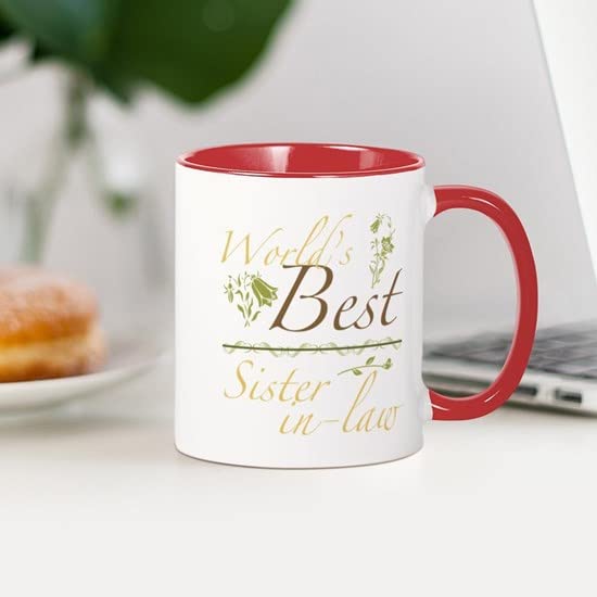 CafePress Vintage Best Sister In Law Mug Ceramic Coffee Mug, Tea Cup 11 oz