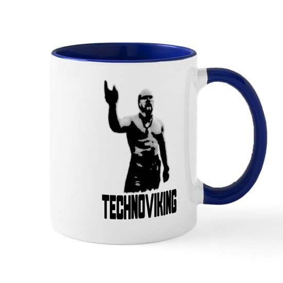 CafePress Techno Viking Mug Ceramic Coffee Mug, Tea Cup 11 oz