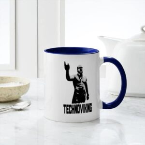 CafePress Techno Viking Mug Ceramic Coffee Mug, Tea Cup 11 oz