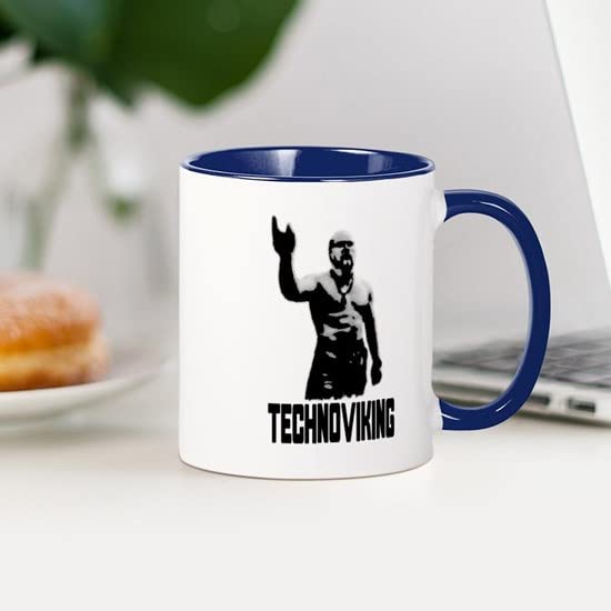 CafePress Techno Viking Mug Ceramic Coffee Mug, Tea Cup 11 oz