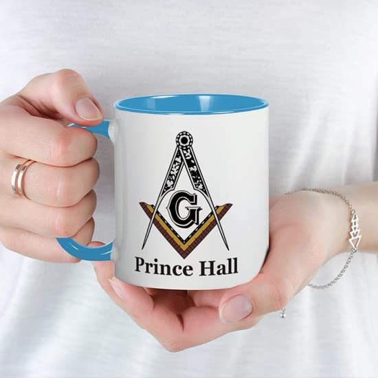 CafePress Prince Hall Square And Compass Mug Ceramic Coffee Mug, Tea Cup 11 oz