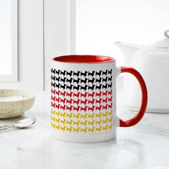 CafePress Dachshund Patriotic German Flag Mug Ceramic Coffee Mug, Tea Cup 11 oz