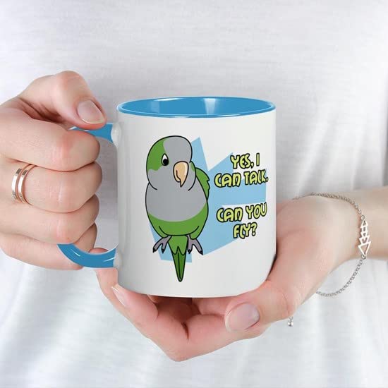 CafePress Can You Fly Quaker Parrot Mug Ceramic Coffee Mug, Tea Cup 11 oz