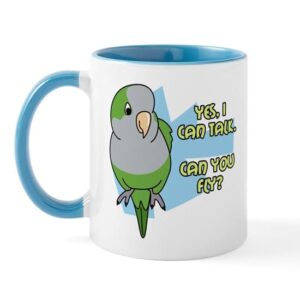 CafePress Can You Fly Quaker Parrot Mug Ceramic Coffee Mug, Tea Cup 11 oz