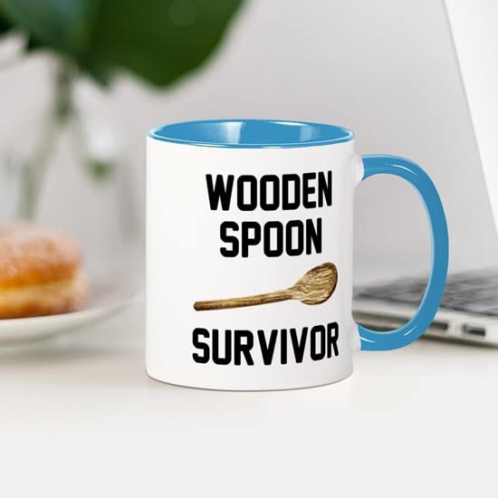 CafePress Wooden Spoon Survivor Mug Ceramic Coffee Mug, Tea Cup 11 oz